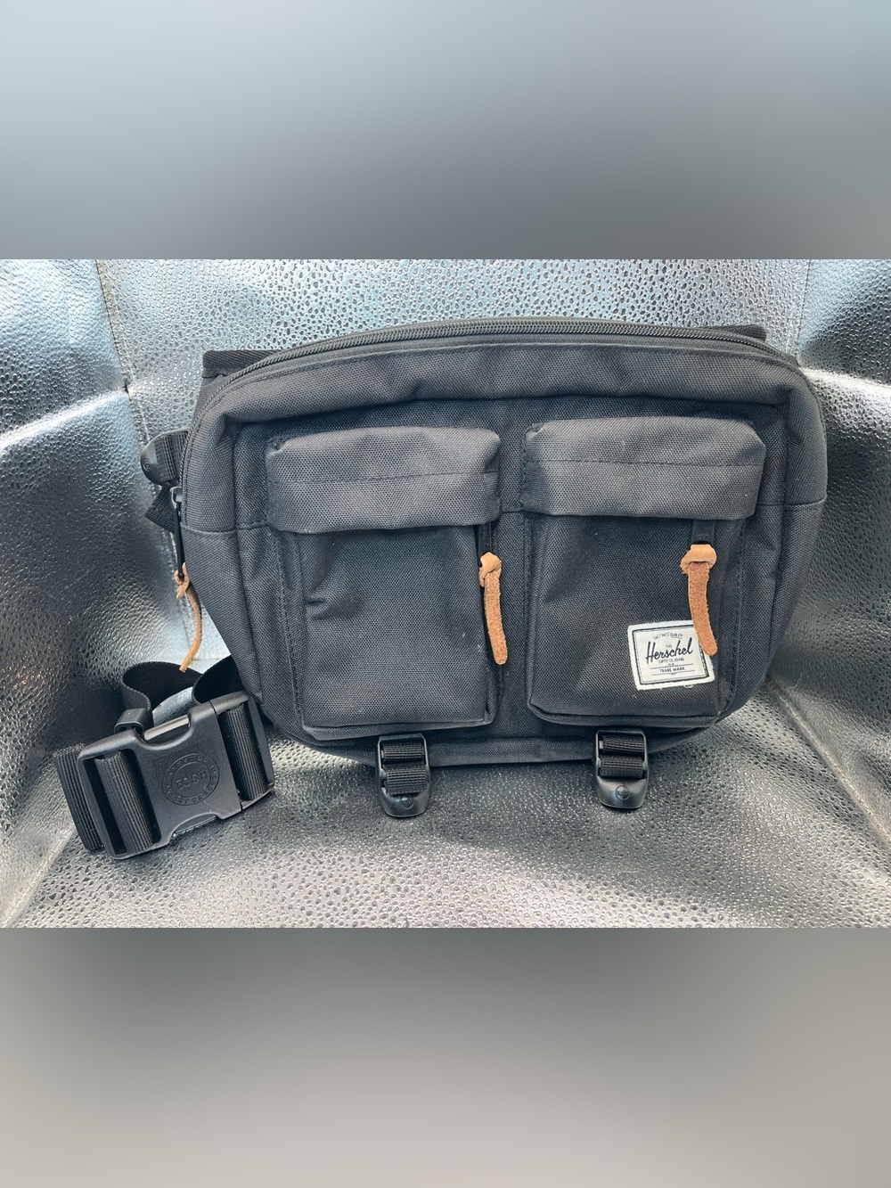 Herschel Supply Co. Eighteen Hip Periscope Ripstop Crossbody Black Fanny Pack